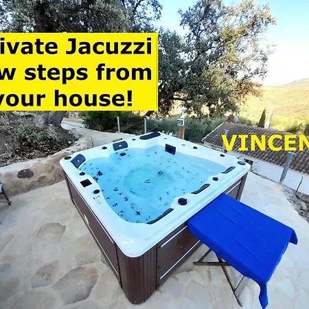 Rural Cottage, With Pool & Optional Private 6 Guests Jacuzzi Tolox Buitenkant foto